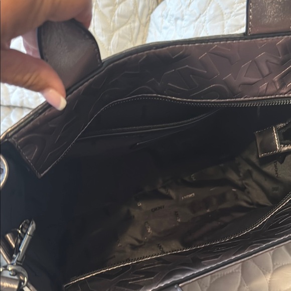 DKNY Shimmering Silver Tote - Picture 3 of 4